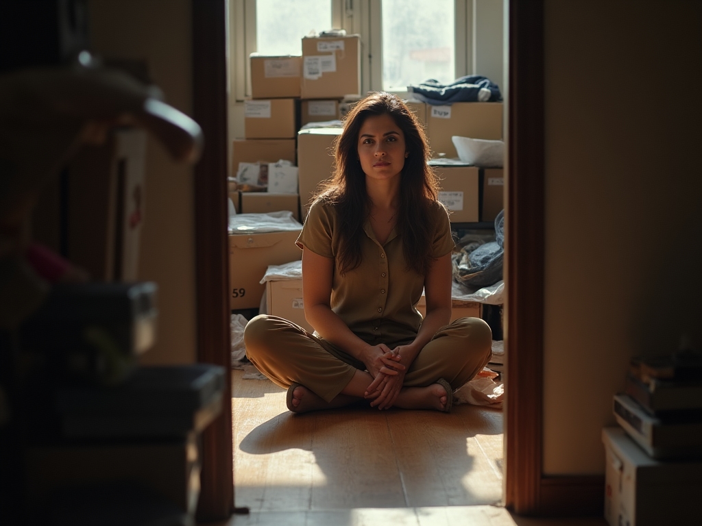 Decluttering process in Mexican home